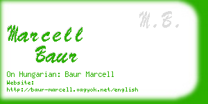 marcell baur business card